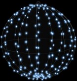 VidaXL Bal met 192 LED Koudwit 60 cm Metaal