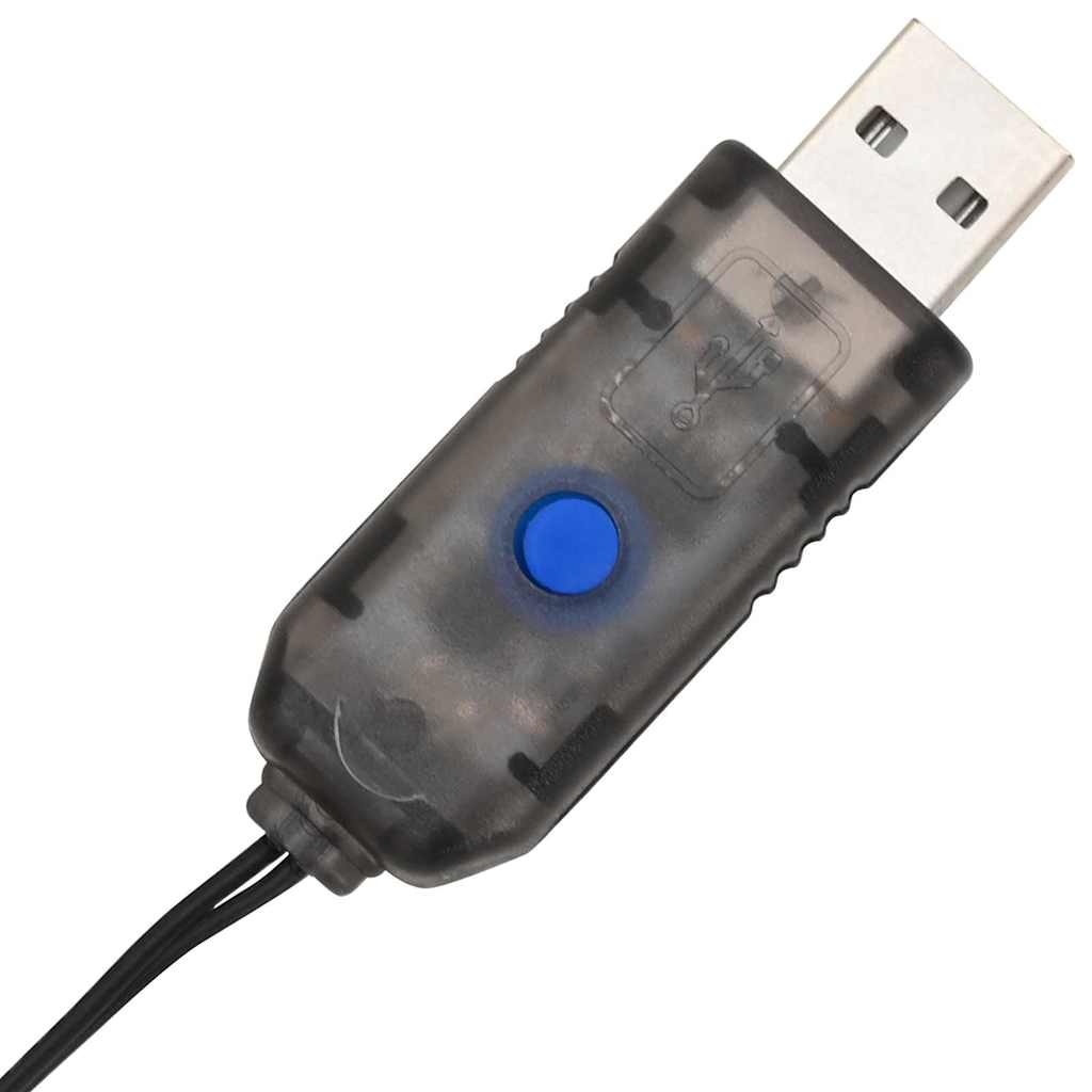 VidaXL Bal met 192 LED Koudwit 60 cm Metaal