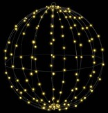 VidaXL Bal met 384 LED 2 pcs Warmwit 60 cm Metaal