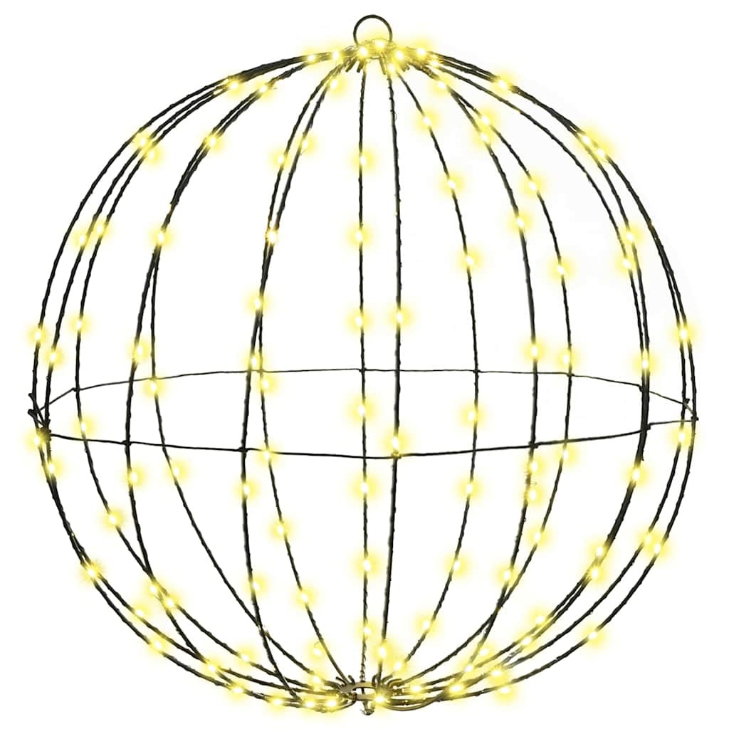 VidaXL Bal met 320 LED 2 pcs Warmwit 50 cm Metaal