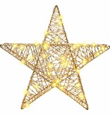 VidaXL 3D Ster met 50 LED Warmwit 55 x 52.5 x 9 cm PET