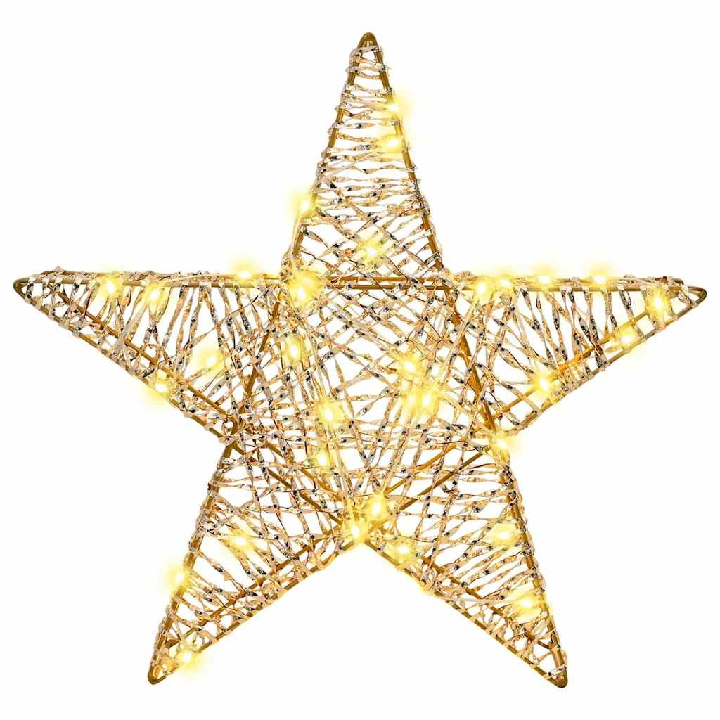 VidaXL 3D Ster met 50 LED Warmwit 55 x 52.5 x 9 cm PET