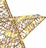 VidaXL 3D Ster met 50 LED Warmwit 55 x 52.5 x 9 cm PET