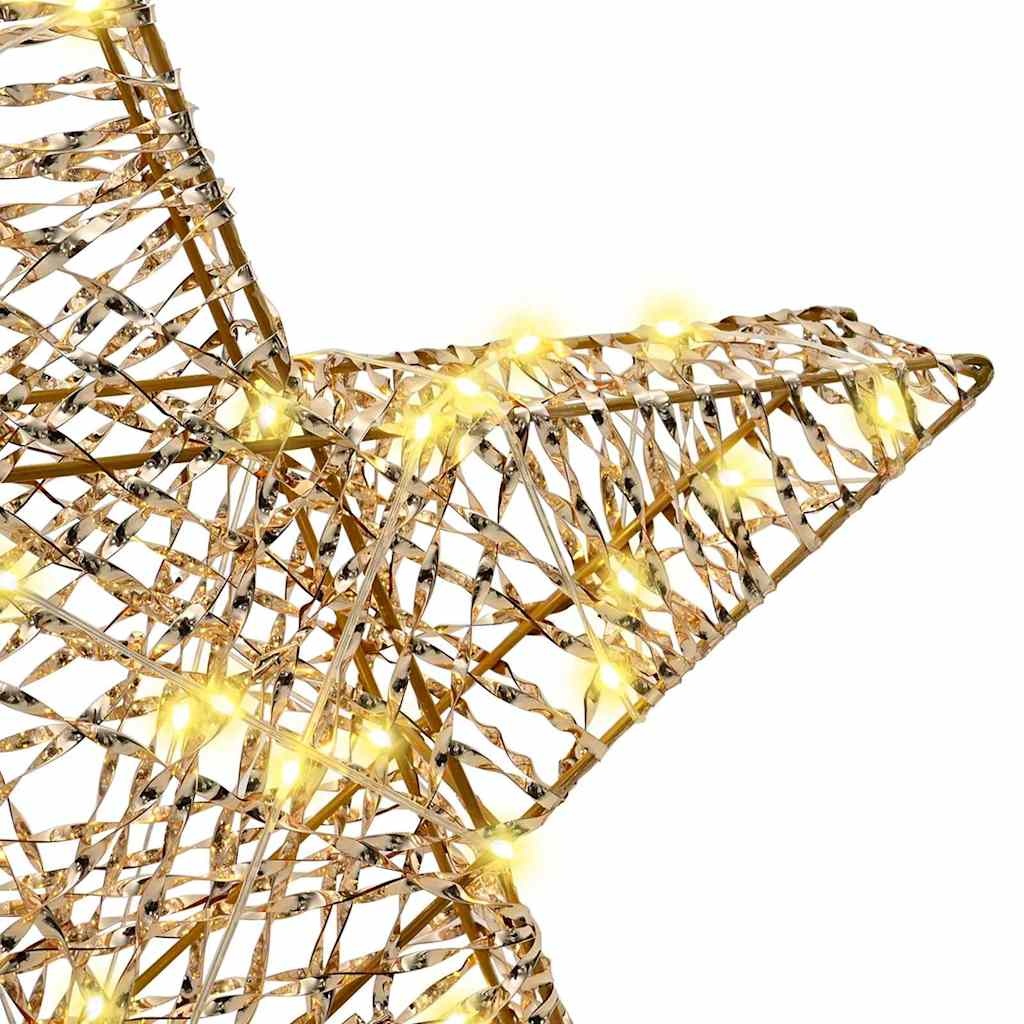 VidaXL 3D Ster met 50 LED Warmwit 55 x 52.5 x 9 cm PET