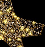 VidaXL 3D Ster met 50 LED Warmwit 55 x 52.5 x 9 cm PET
