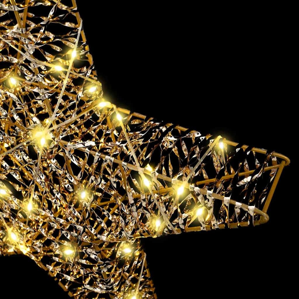 VidaXL 3D Ster met 50 LED Warmwit 55 x 52.5 x 9 cm PET