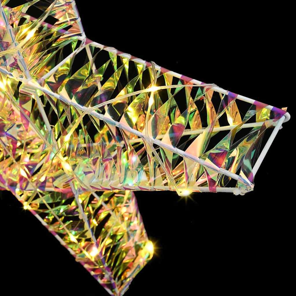 VidaXL 3D Ster met 50 LED Warmwit 55 x 52.5 x 9 cm PET