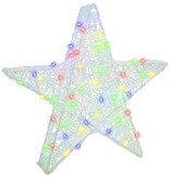 VidaXL 3D Ster met 50 LED Multikleur 55 x 53,5 x 10 cm Acryl