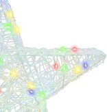 VidaXL 3D Ster met 50 LED Multikleur 55 x 53,5 x 10 cm Acryl