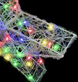 VidaXL 3D Ster met 50 LED Multikleur 55 x 53,5 x 10 cm Acryl