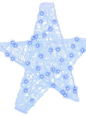 VidaXL 3D Ster met 50 LED Blauw 55 x 53,5 x 10 cm Acryl