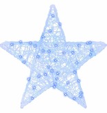 VidaXL 3D Ster met 50 LED Blauw 55 x 53,5 x 10 cm Acryl