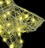 VidaXL 3D Ster met 50 LED Warmwit 55 x 53,5 x 10 cm Acryl