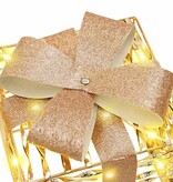 VidaXL Cadeau Doos met 60 LED 3 pcs Warmwit 20 x 20 x 20 cm PET