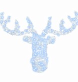 VidaXL Hertenkop met 140 LED Koudwit 60 cm Acryl
