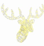 VidaXL Hertenkop met 140 LED Warmwit 60 cm Acryl