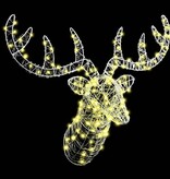 VidaXL Hertenkop met 140 LED Warmwit 60 cm Acryl