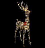 VidaXL 3D Rendier met 250 LED Warmwit 180 cm PET