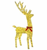 VidaXL Rendierfamilie met 300 LED 3 pcs Warmwit 68 x 26 x 127 cm Stof