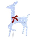 VidaXL Rendierfamilie met 300 LED 3 pcs Koudwit 68 x 26 x 127 cm Stof