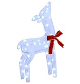 VidaXL Rendierfamilie met 300 LED 3 pcs Koudwit 68 x 26 x 127 cm Stof