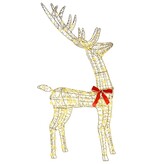 VidaXL Rendier Familie met 300 LED 3 pcs Warmwit 67 x 26 x 127 cm PET