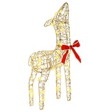 VidaXL Rendier Familie met 300 LED 3 pcs Warmwit 67 x 26 x 127 cm PET