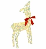 VidaXL Rendier Familie met 300 LED 3 pcs Warmwit 67 x 26 x 127 cm PET