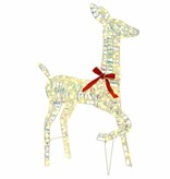 VidaXL Rendier Familie met 300 LED 3 pcs Warmwit 67 x 26 x 127 cm PET