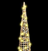 VidaXL Kerstboom met 90 LED 3 pcs Warmwit 20 x 20 x 80 cm PET