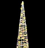 VidaXL Kerstboom met 90 LED 3 pcs Warmwit 20 x 20 x 80 cm PET