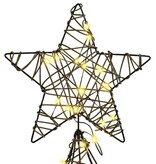 VidaXL Kerstboom met 240 LED Warmwit 180 cm Rattan