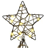 VidaXL Kerstboom met 160 LED Warmwit 150 cm Rattan