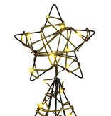 VidaXL Kerstboom met 120 LED Warmwit 120 cm Rattan