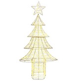 VidaXL Kerstboom met 240 LED Warmwit 180 cm PET