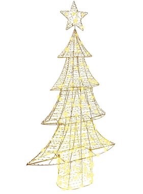 VidaXL Kerstboom met 160 LED Warmwit 150 cm PET