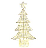 VidaXL Kerstboom met 160 LED Warmwit 150 cm PET