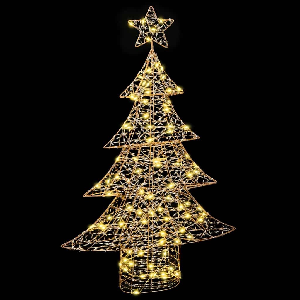 VidaXL Kerstboom met 120 LED Warmwit 120 cm PET