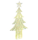 VidaXL Kerstboom met 240 LED Warmwit 180 cm PET