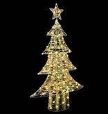 VidaXL Kerstboom met 160 LED Warmwit 150 cm PET
