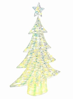 VidaXL Kerstboom met 120 LED Warmwit 120 cm PET