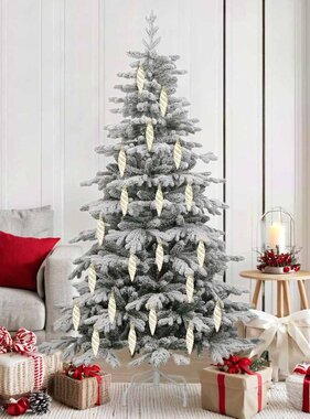 VidaXL Kerst Spiralvorm Bal 40 pcs Goud