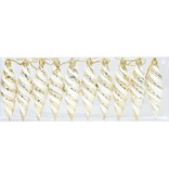 VidaXL Kerst Spiralvorm Bal 40 pcs Goud