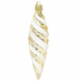 VidaXL Kerst Spiralvorm Bal 40 pcs Goud