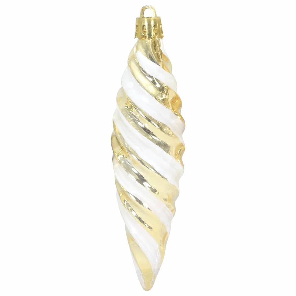VidaXL Kerst Spiralvorm Bal 40 pcs Goud