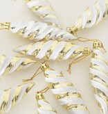 VidaXL Kerst Spiralvorm Bal 40 pcs Goud