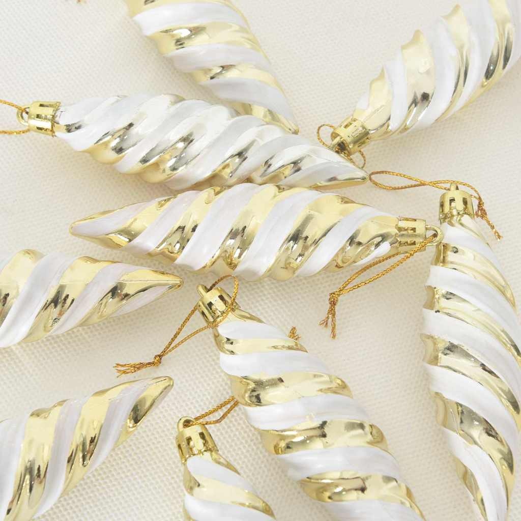 VidaXL Kerst Spiralvorm Bal 40 pcs Goud