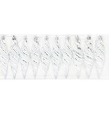 VidaXL Kerst Spiralvorm Bal 40 pcs Zilver