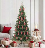 VidaXL Kerstdennenappeltje 40 pcs Rood