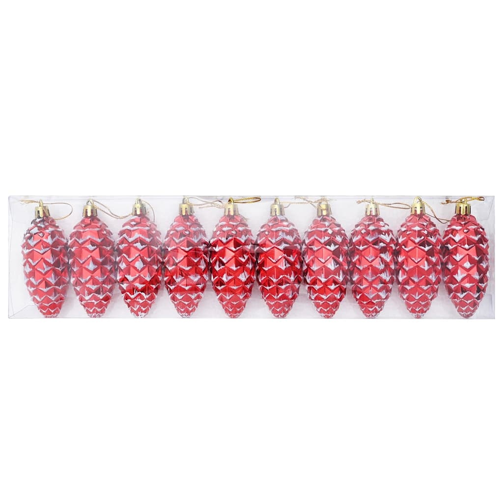 VidaXL Kerstdennenappeltje 40 pcs Rood